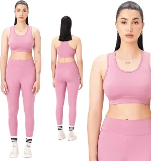 2 piece workout sets for women - High Waisted Leggings & Sports Bra Womens 2 piece workout set for Yoga, Gym
