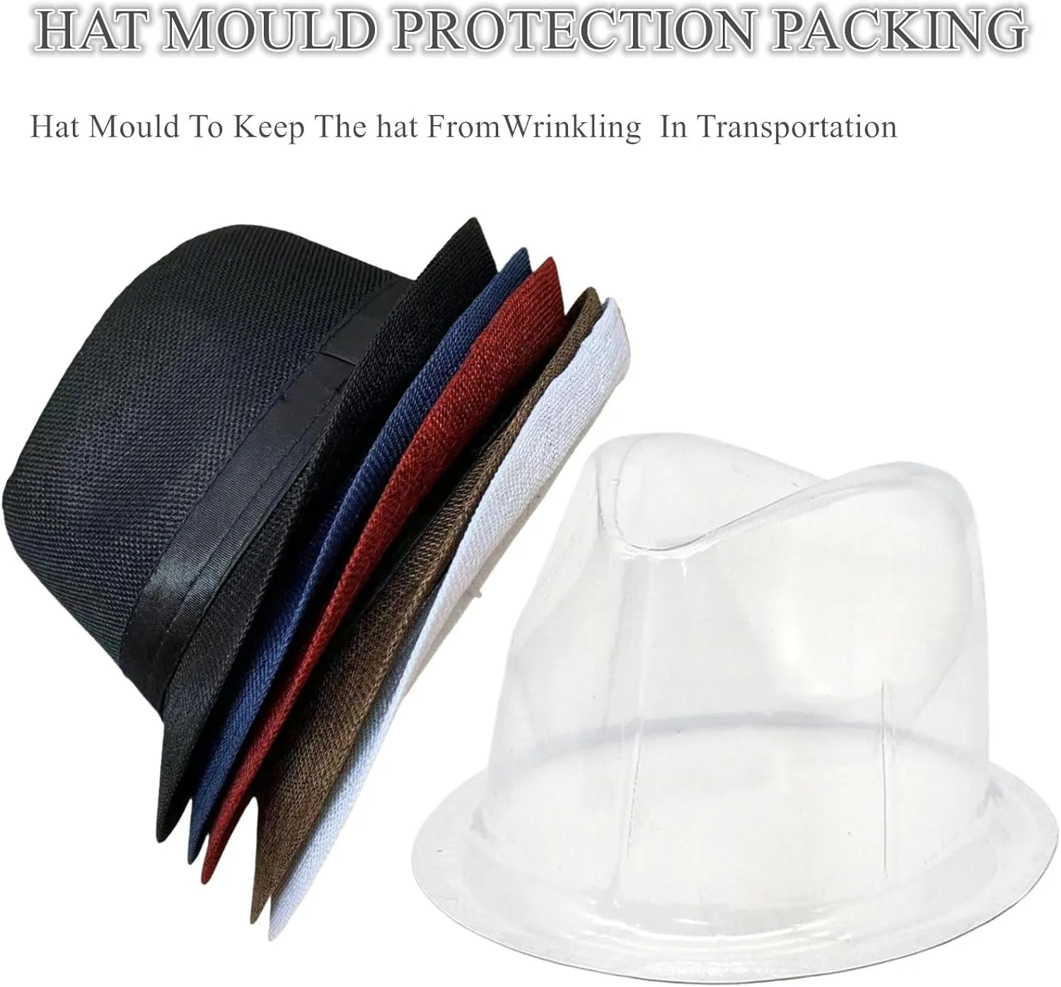 5 Pack Bulk Cuban Fedora Sun Hats Men with Adjustable Strap, Short Brim 1920s Unisex Party Costume Hats Women.