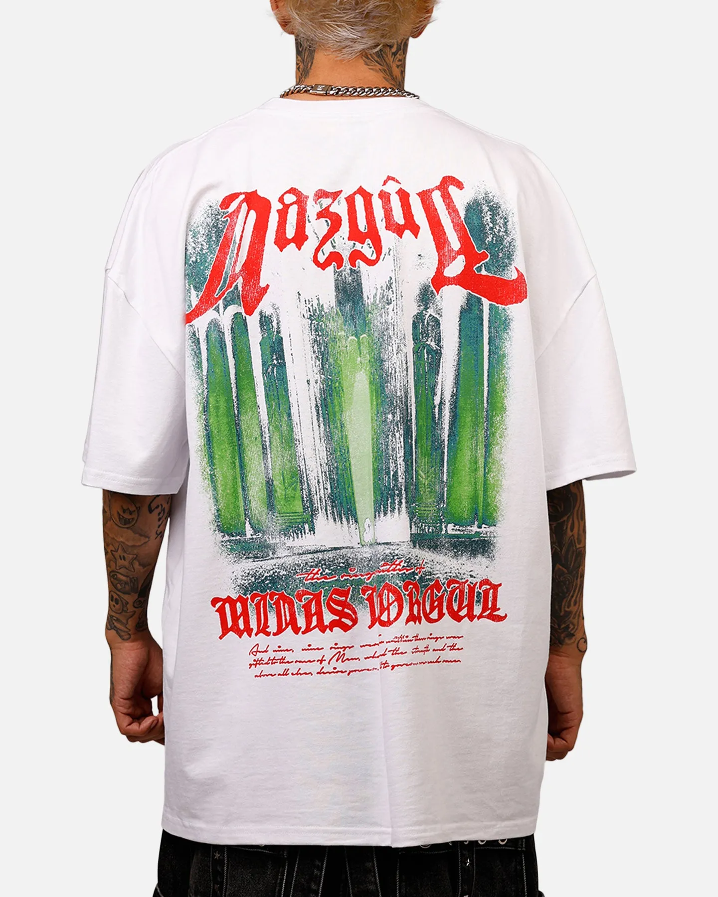 American Thrift X The Lord Of The Rings Nazgul Heavyweight Vintage T-Shirt White