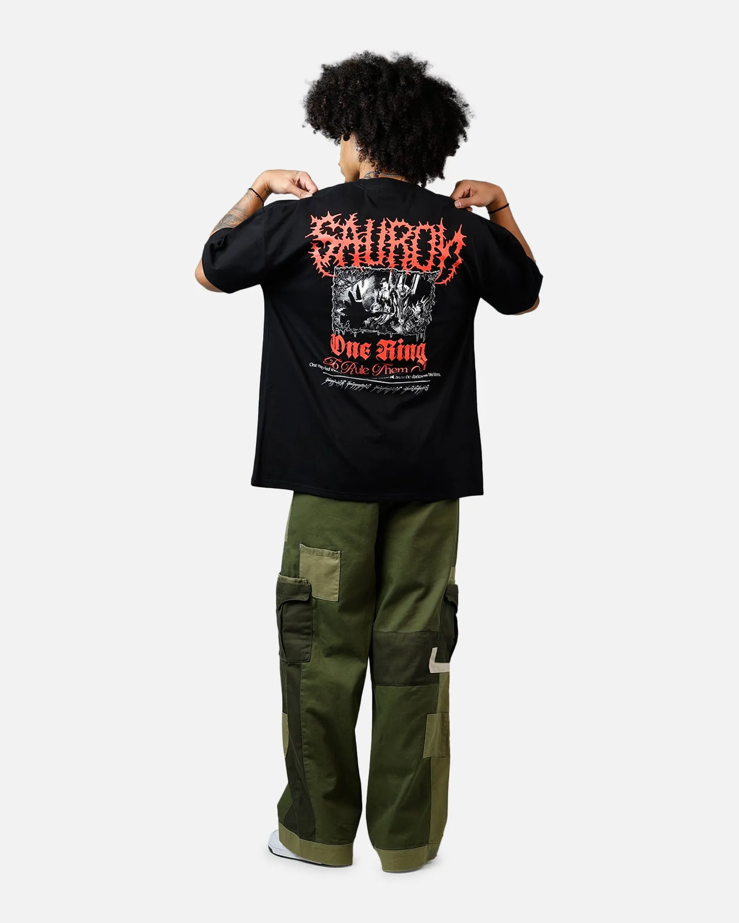 American Thrift X The Lord Of The Rings Sauron Heavyweight T-Shirt Black