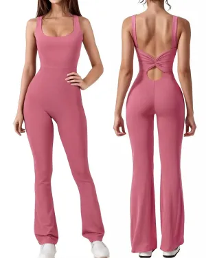 Backless Yoga Scrunch Butt Romper