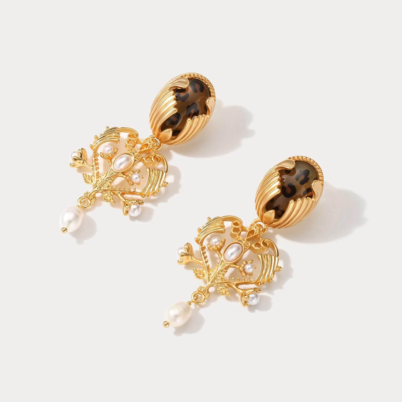 Baroque Chandelier Pearl Earrings