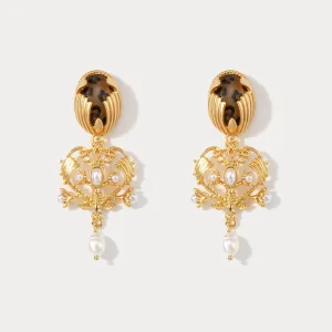 Baroque Chandelier Pearl Earrings