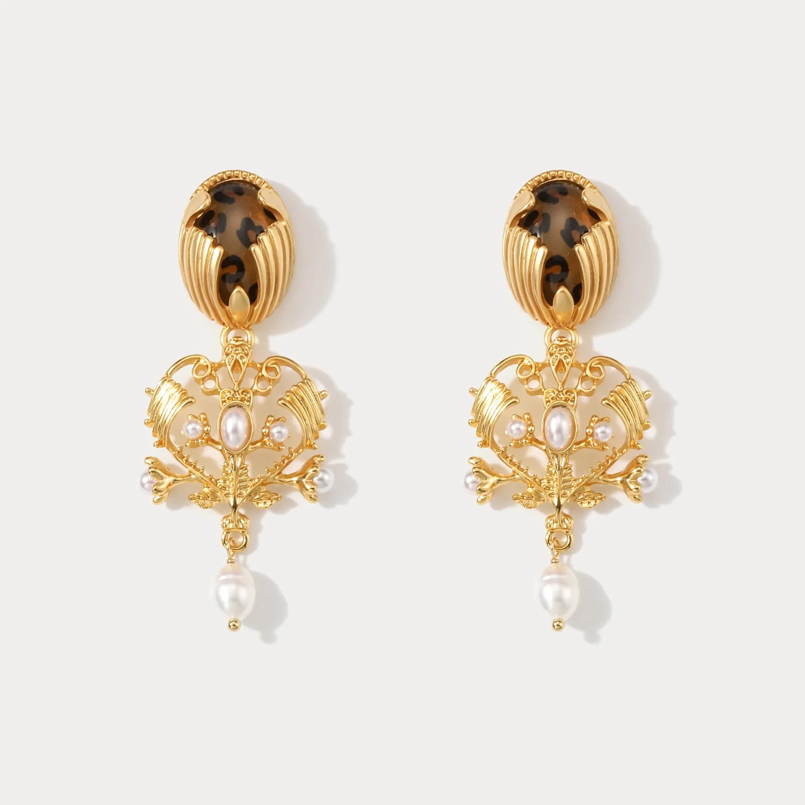 Baroque Chandelier Pearl Earrings