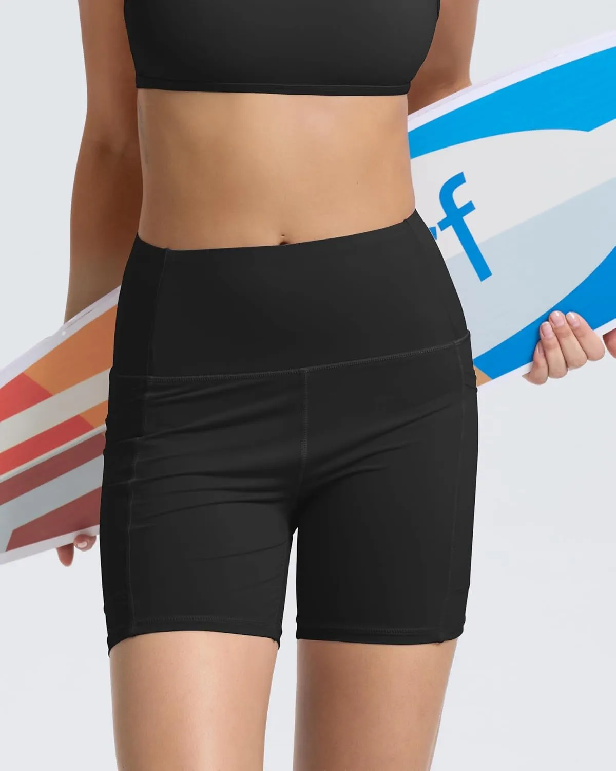 Beautikini Period Swimwear Menstrual Tummy Control Swimsuit 3.9" High Waist Leakproof Bathing Suit Bottoms for Teen Girls