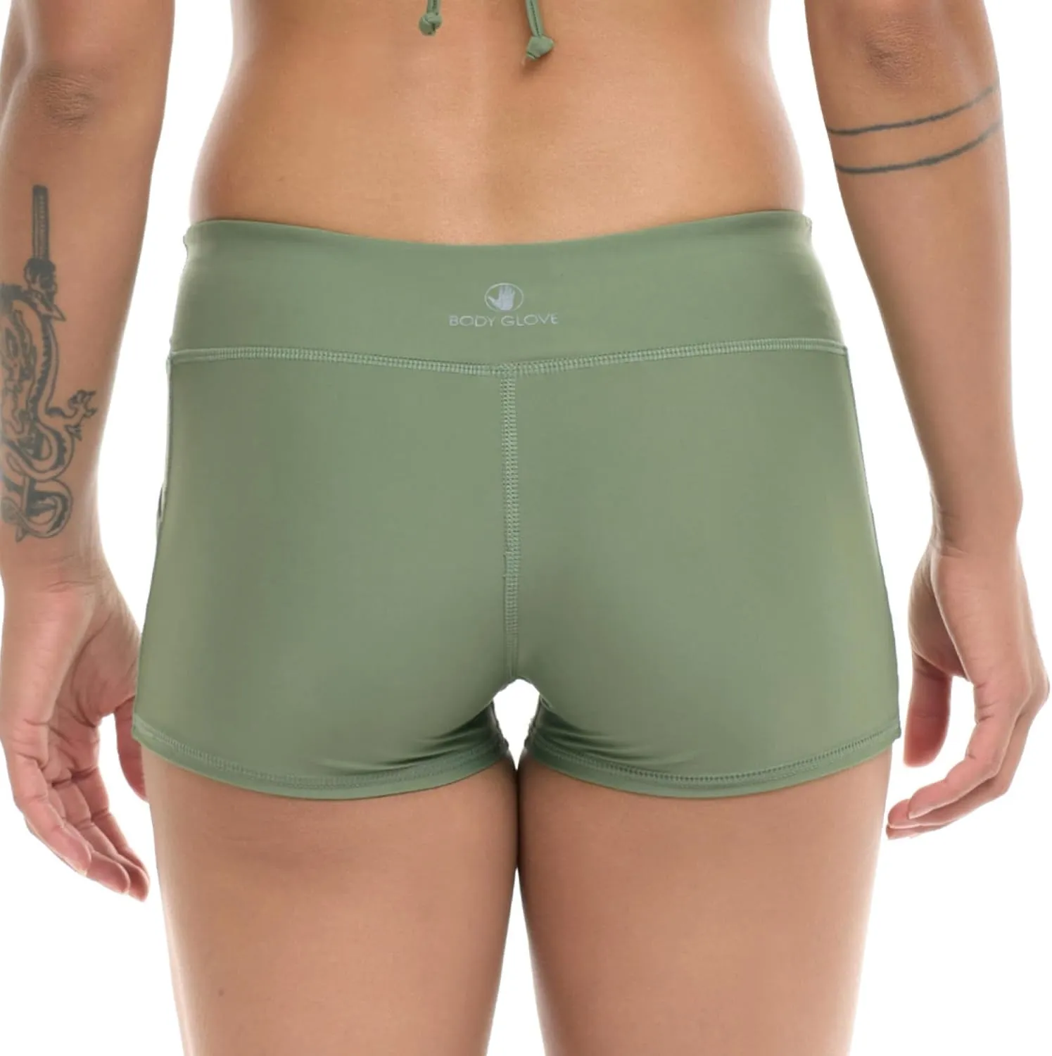 Body Glove Women's Standard Rider Elastic Waist Hybrid Swim Short with UPF 50 