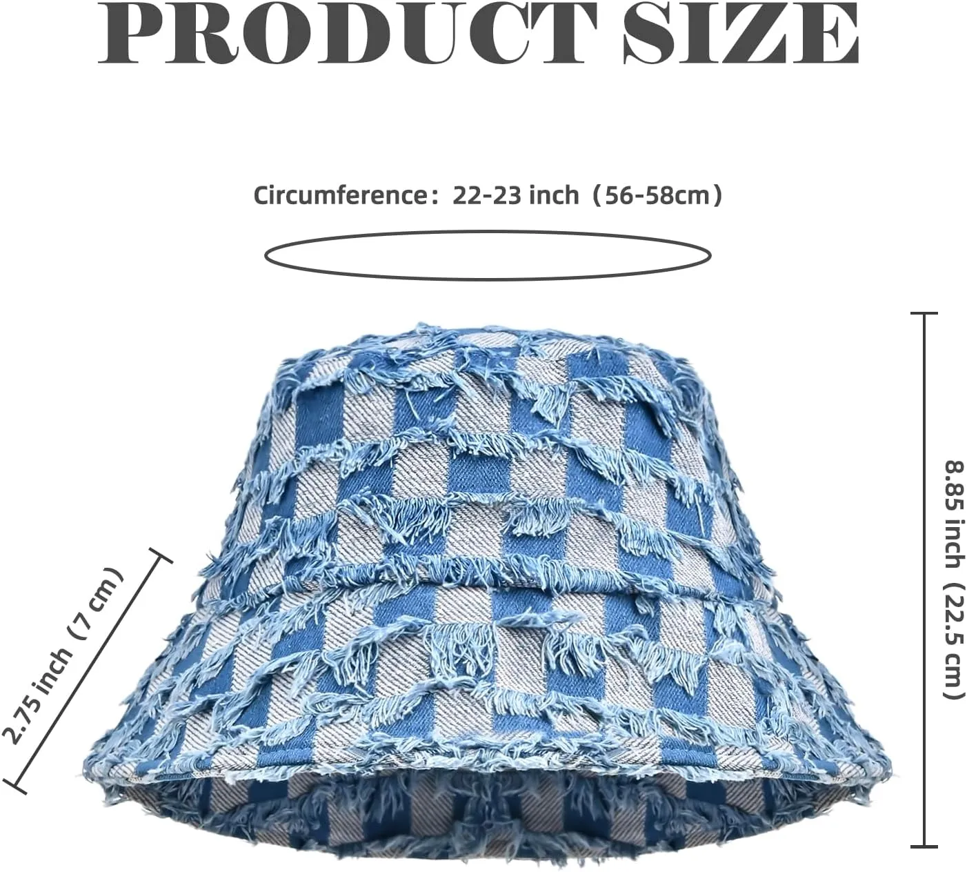 Bucket Hats for Women, Washed Cotton Summer Packable Fishermen Hat, Outdoor Sun Lightweight Cap