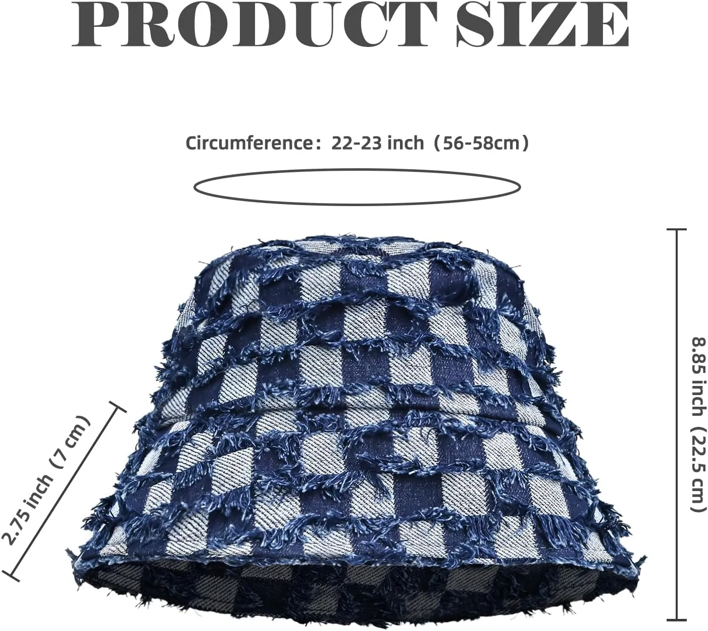 Bucket Hats for Women, Washed Cotton Summer Packable Fishermen Hat, Outdoor Sun Lightweight Cap