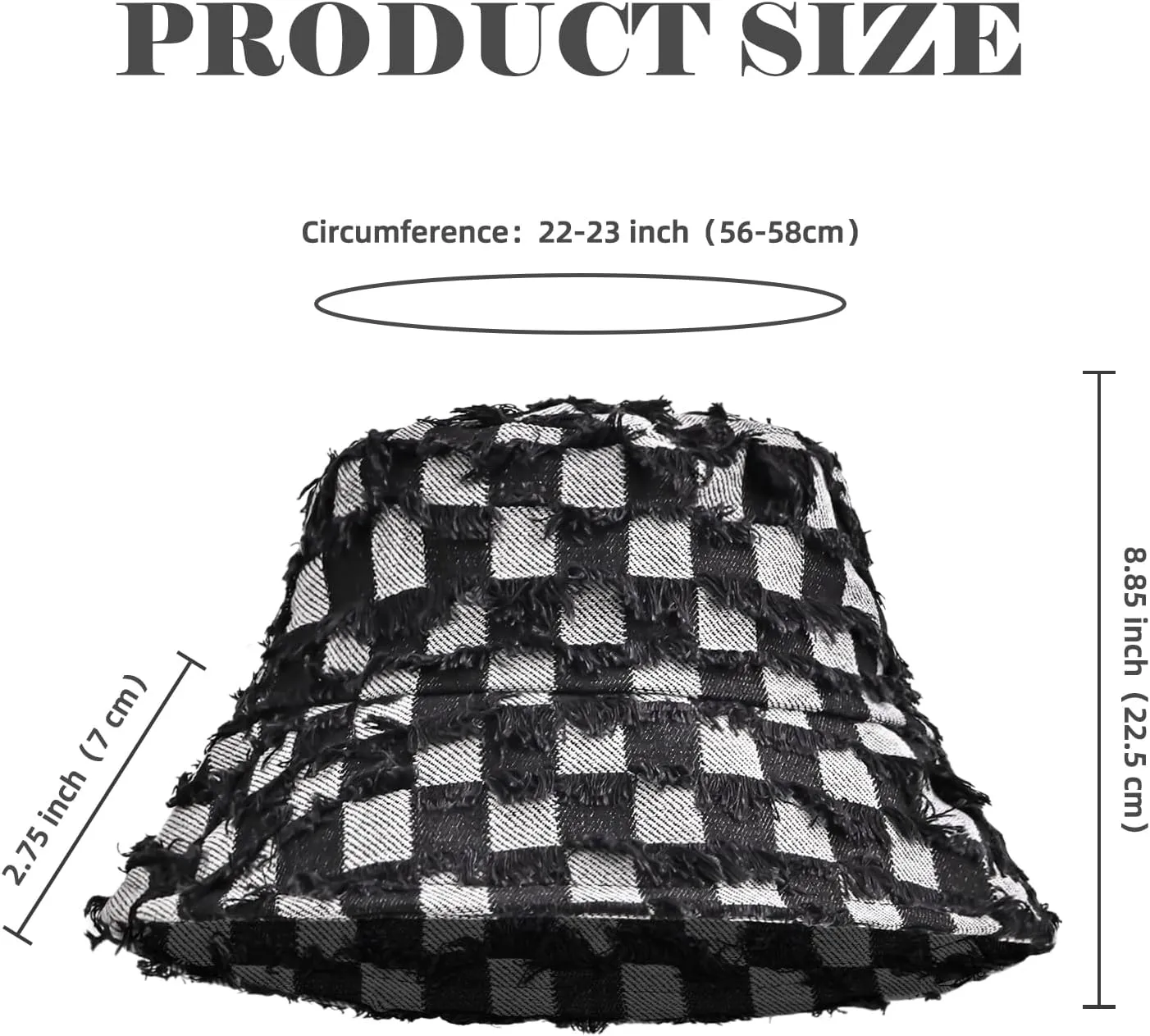 Bucket Hats for Women, Washed Cotton Summer Packable Fishermen Hat, Outdoor Sun Lightweight Cap