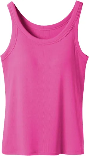 Built in Bra Tank Tops for Women Summer Casual Sleeveless Strap Camisole Plus Size Cotton Padded Workout Tops