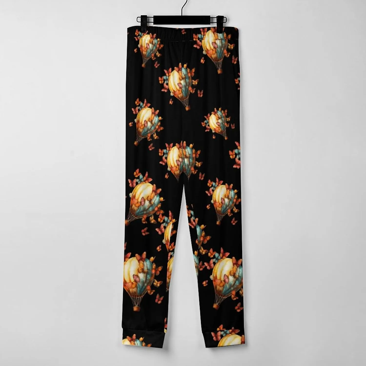 Butterfly Hot Air Balloon Classic Pajama Pants Bottoms Women Comfortable Lounge Pants with Pockets