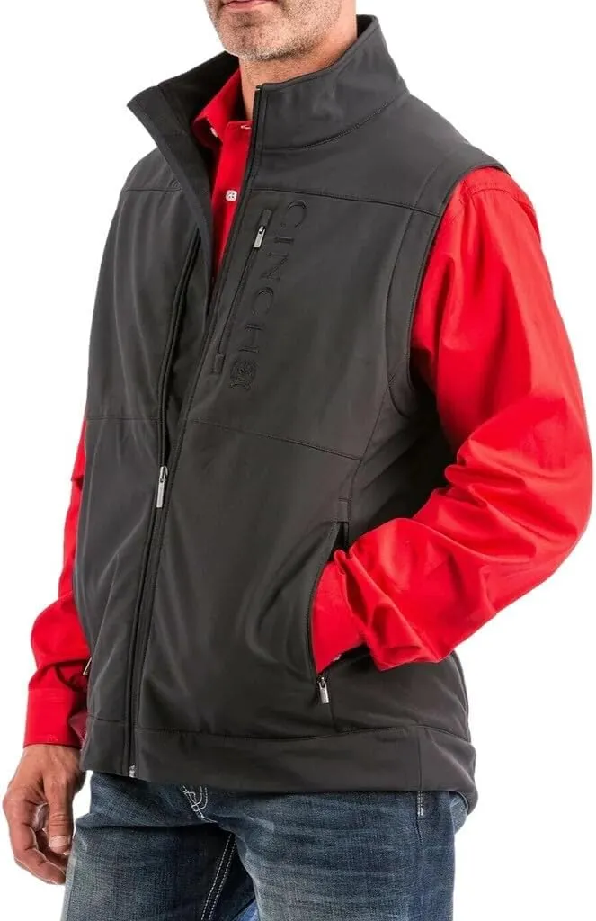 Cinch Men's Bonded Softshell Vest with Concealed Carry Pockets