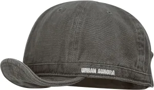 Clakllie Short Brim Baseball Cap for Men Retro Flat Bill Hats Unstructured Moisture Wicking Cotton Hat Trendy Dad Cap