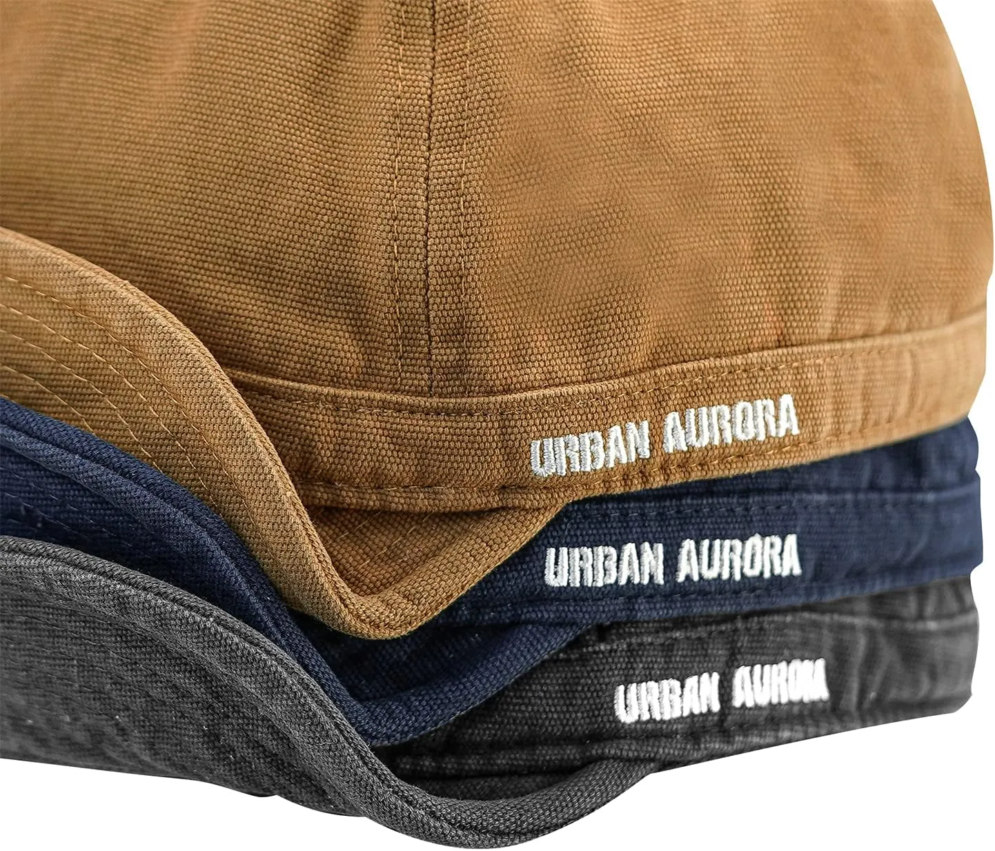 Clakllie Short Brim Baseball Cap for Men Retro Flat Bill Hats Unstructured Moisture Wicking Cotton Hat Trendy Dad Cap