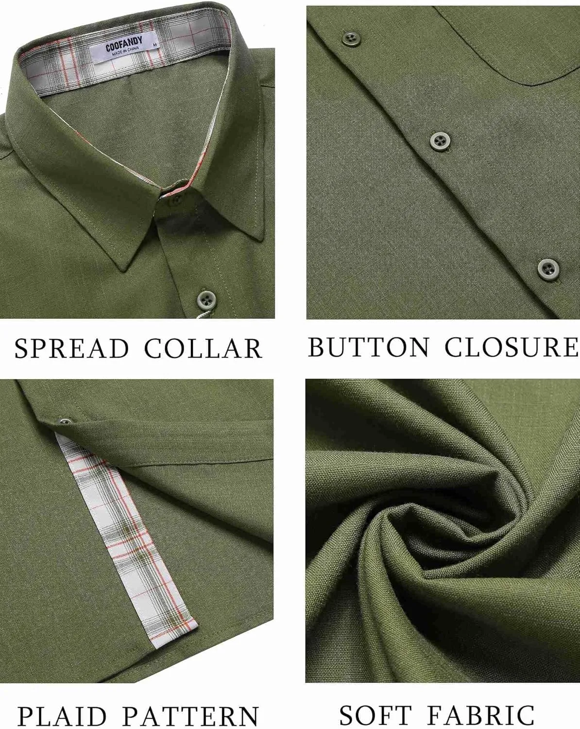 COOFANDY Men's Button Down Shirts Short Sleeve Casual Shirts Summer Beach Shirts Vacation Wedding Shirts with Pocket