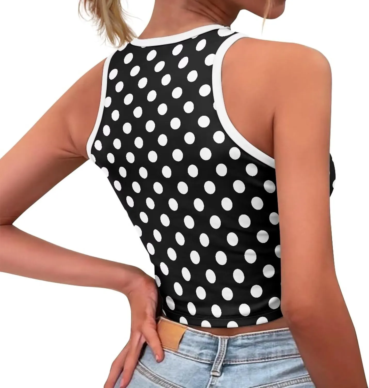 Crop Tank Tops for Women 2025 Trendy Slim Fit Ladies Tops and Blouses Sleeveless Racerback Halter Neck Fitted Tops