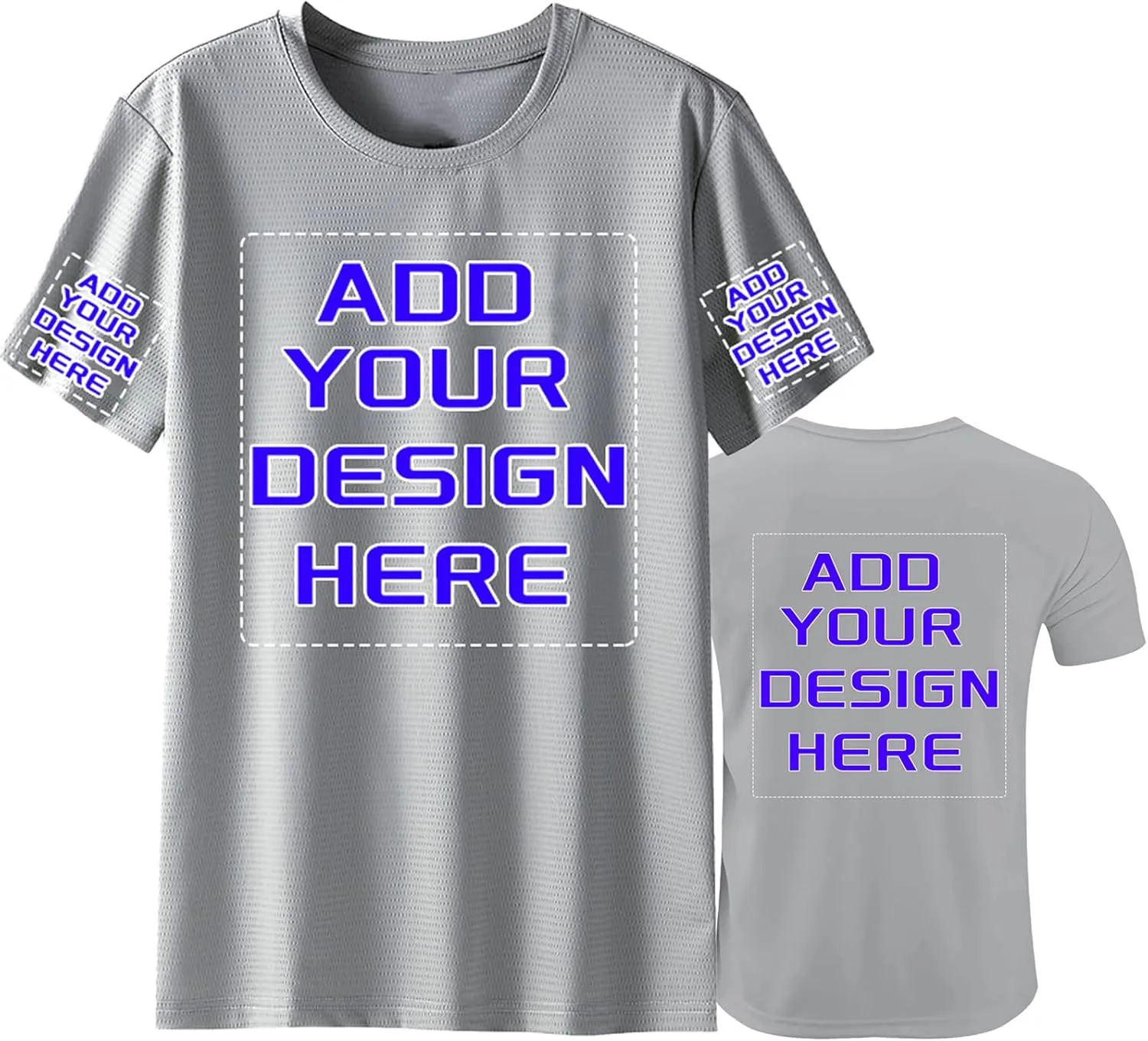 Custom Shirt, Custom Shirts Men Workout Shirts Dry Fit Moisture Wicking Short Sleeve Athletic Work T-Shirts