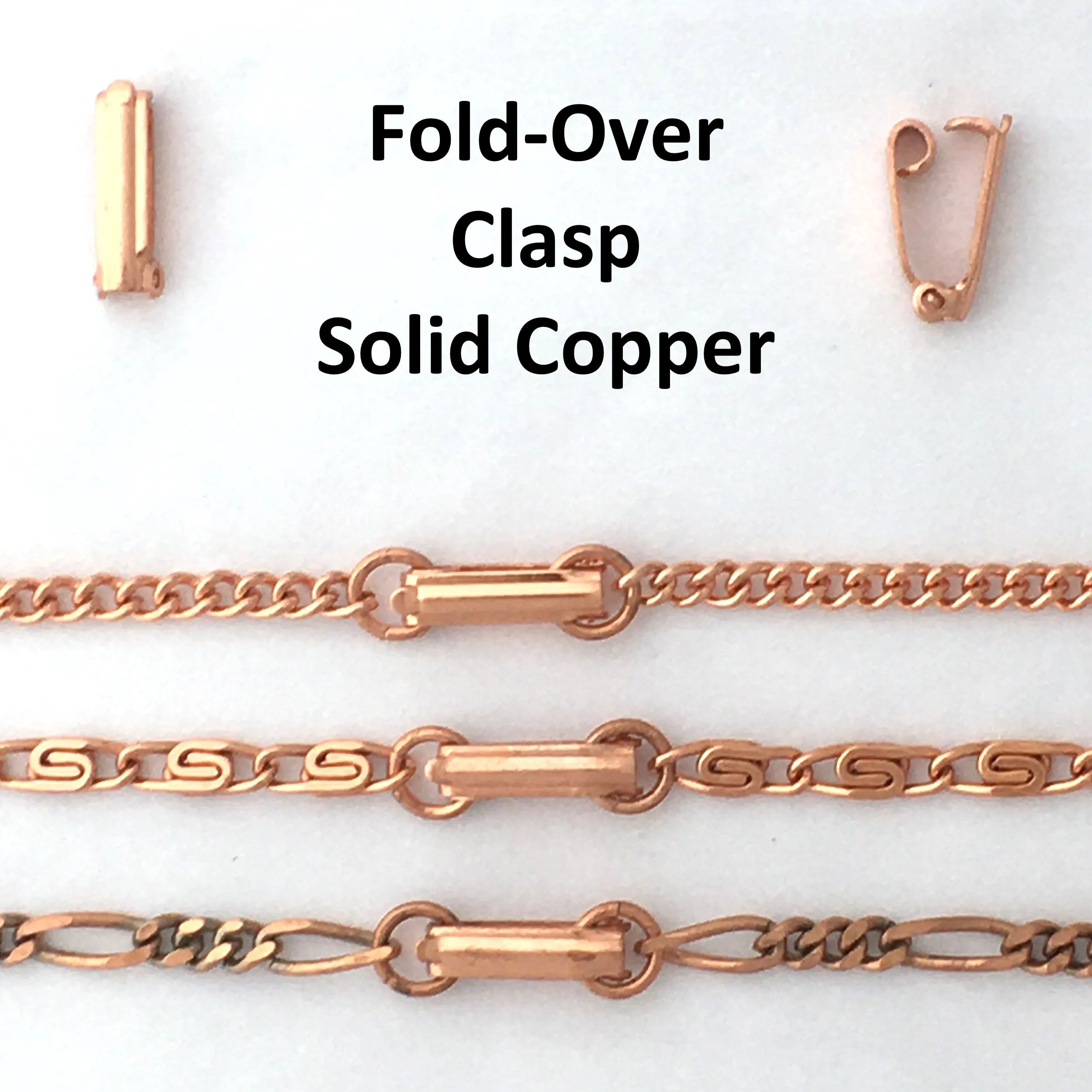 Custom Size Copper Bracelet Chain BC72 Medium 5mm Solid Copper Curb Chain Bracelet Custom