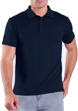 Facitisu Polo Shirts for Men Active Short Sleeve Performance Workout Golf Shirts