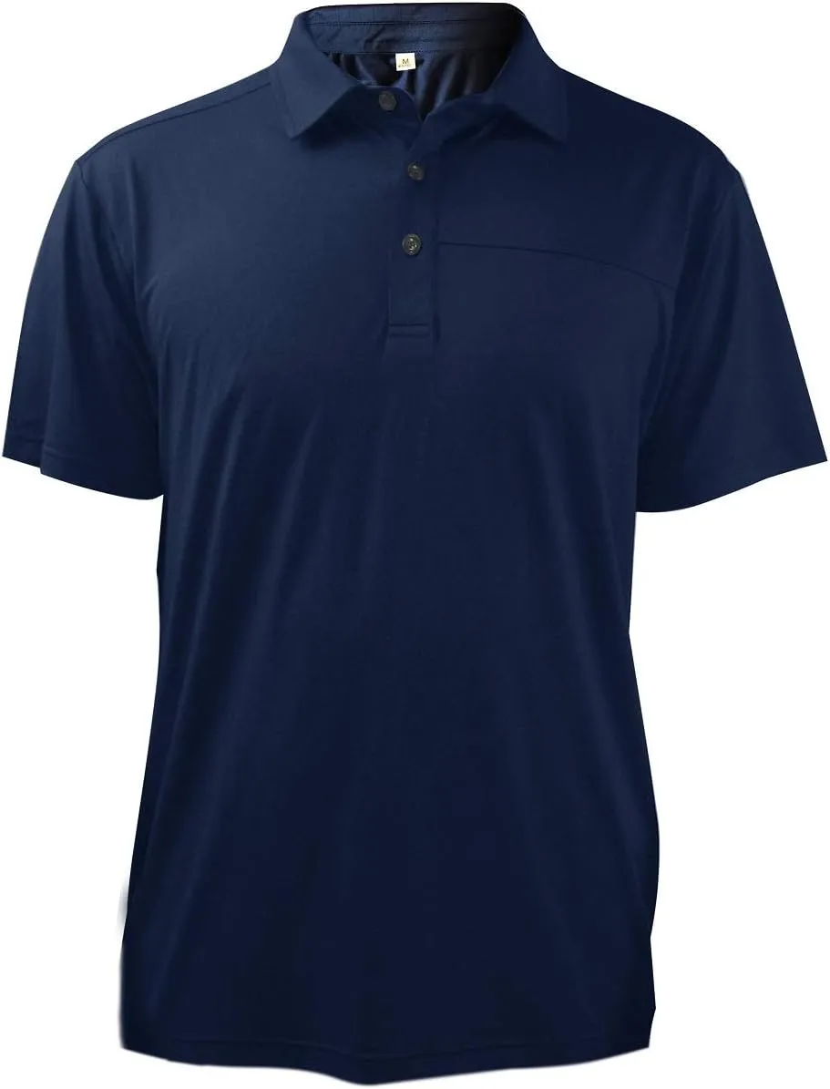 Facitisu Polo Shirts for Men Active Short Sleeve Performance Workout Golf Shirts