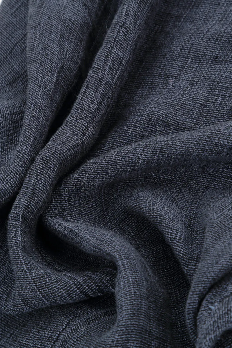 Floaty Blue Nova Mélange Linen Dress