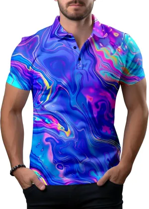 Funny Golf Shirts for Men,Mens Hawaiian Shirts Short Sleeve Novelty Crazy Golf Shirts