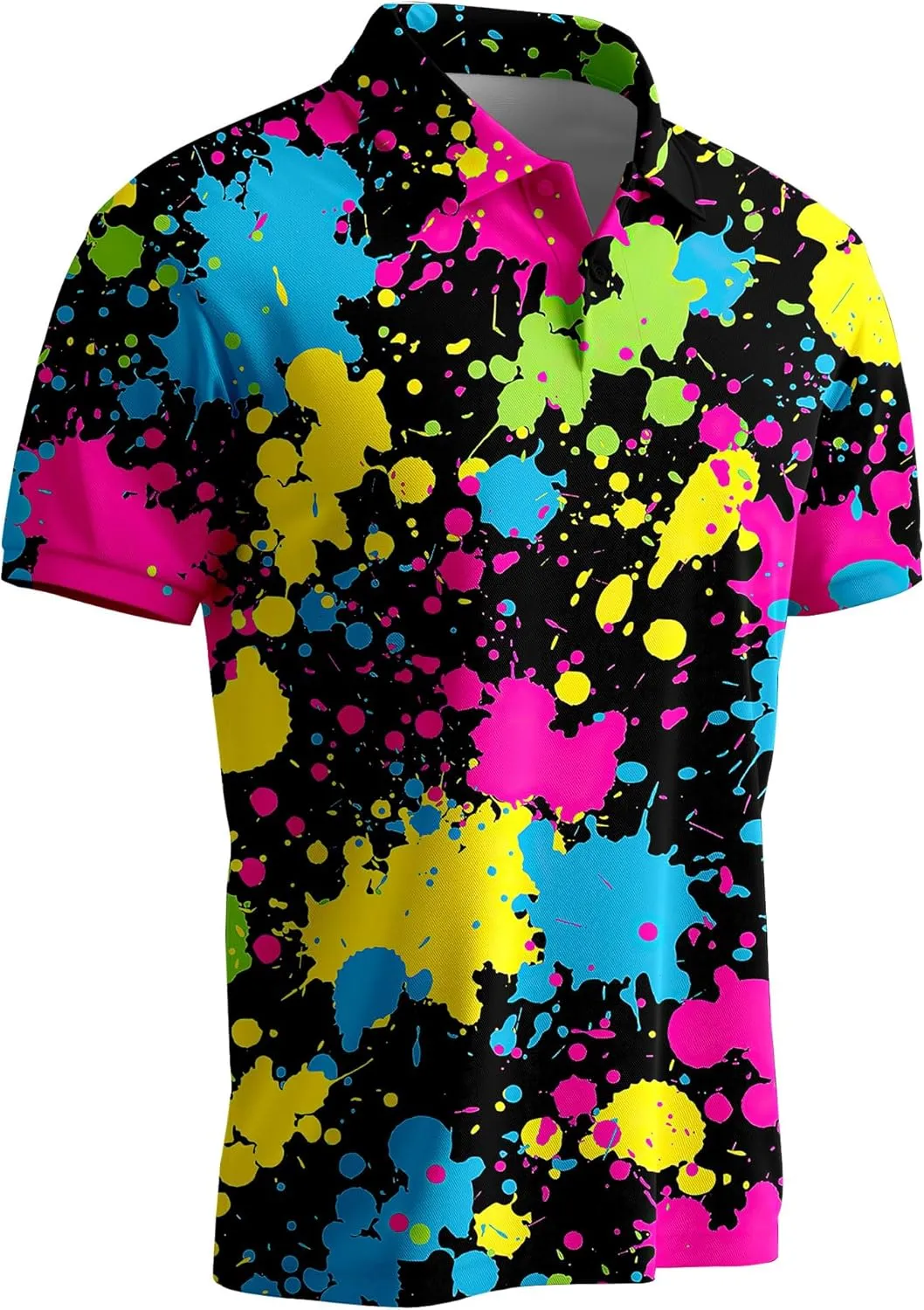 Funny Golf Shirts for Men,Mens Hawaiian Shirts Short Sleeve Novelty Crazy Golf Shirts