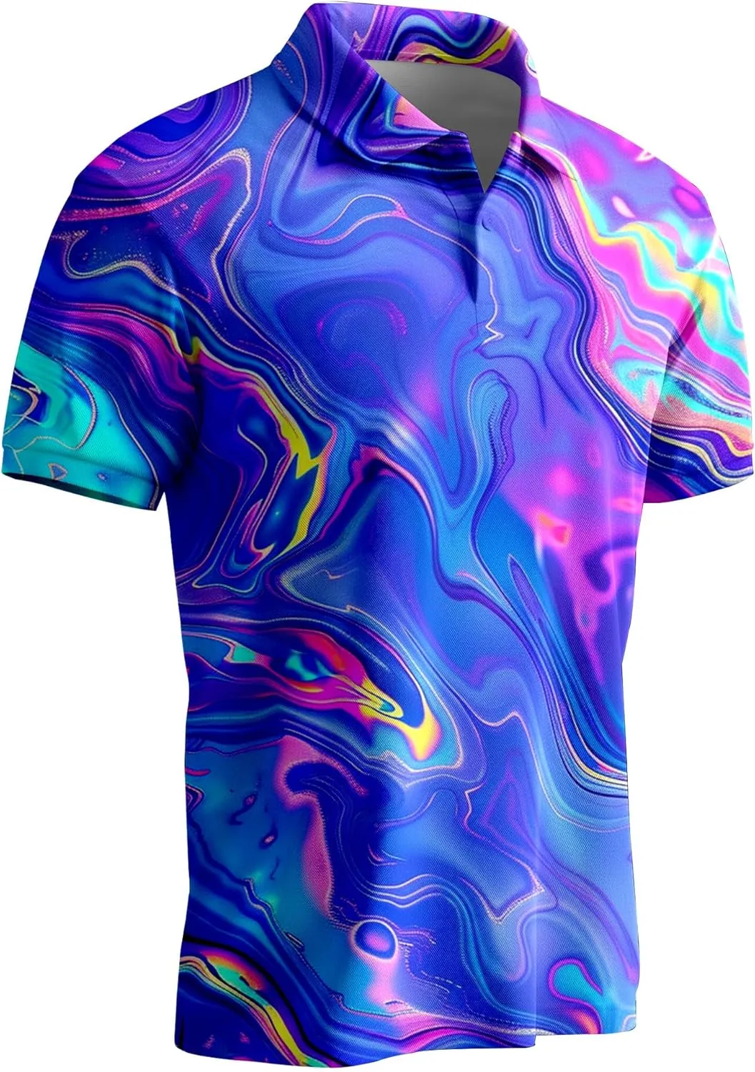 Funny Golf Shirts for Men,Mens Hawaiian Shirts Short Sleeve Novelty Crazy Golf Shirts