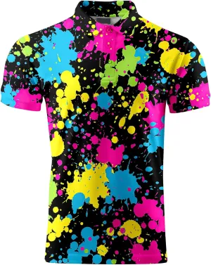 Funny Golf Shirts for Men,Mens Hawaiian Shirts Short Sleeve Novelty Crazy Golf Shirts