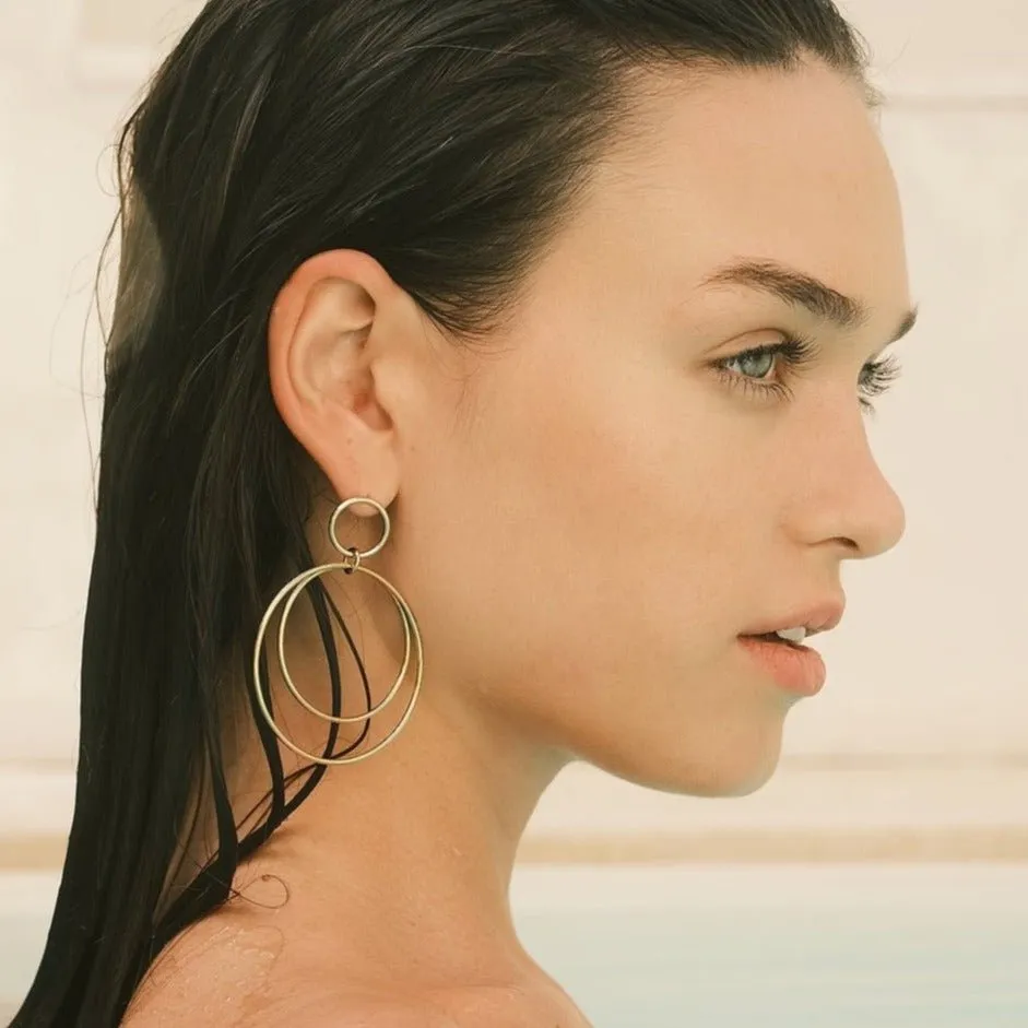 Gold-Plated Silver Calista Versatile Earrings