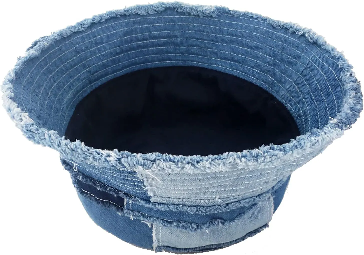 GuanGu Denim Bucket Hat for Women Washed Packable Summer Beach Sun Hats Mens Womens Bucket Hat for Travel