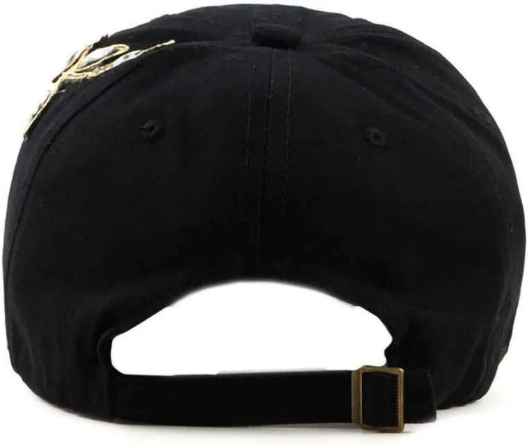 Gudessly Bling Women Baseball Cap Flower Snapback Rhinestone Sun Hats Adjustable Denim Jeans Hat