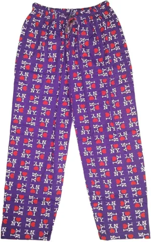 I Love NY Lounge Pants Pajama Bottoms New York Sleepwear