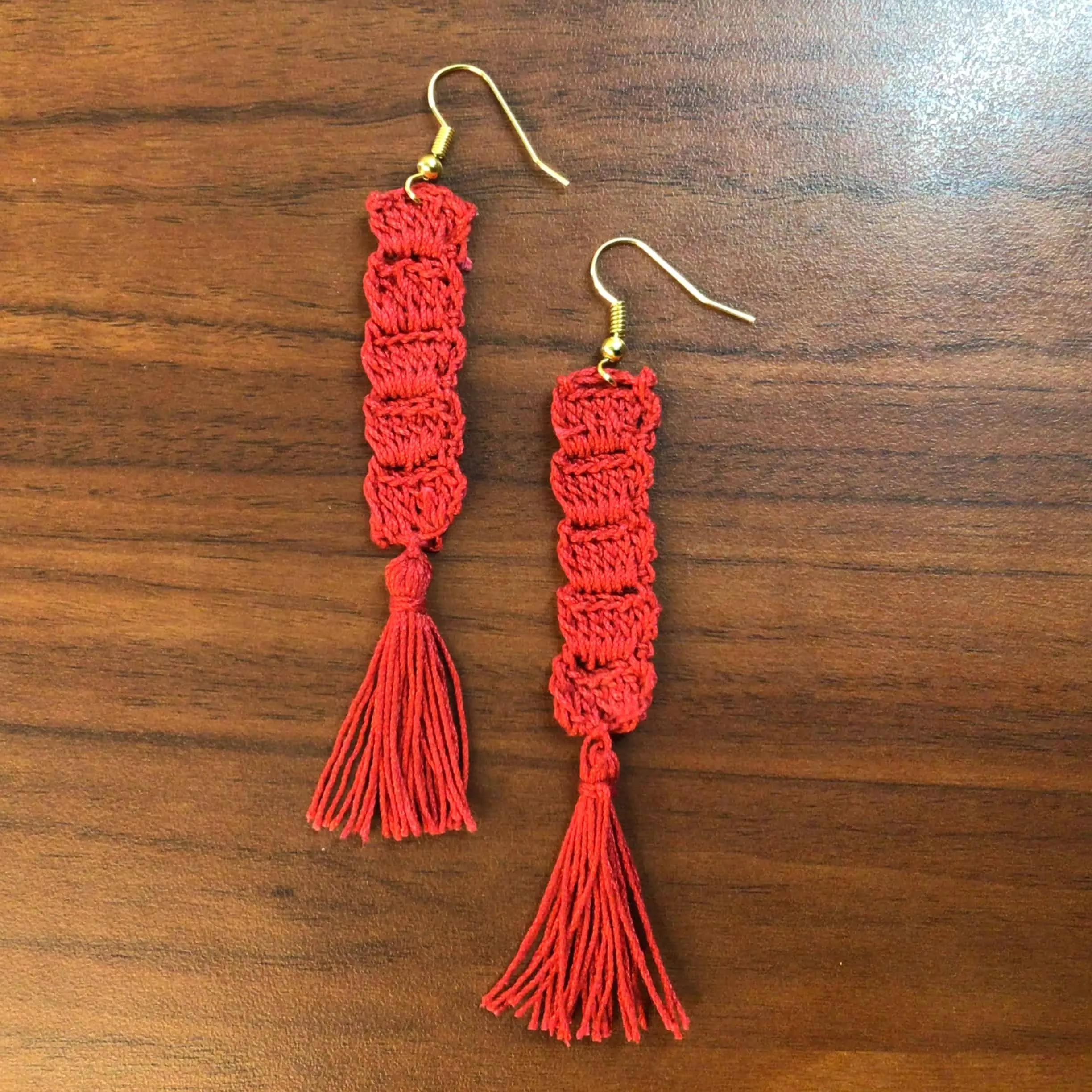 Indiva Handmade Crochet Green & Yellow Earrings