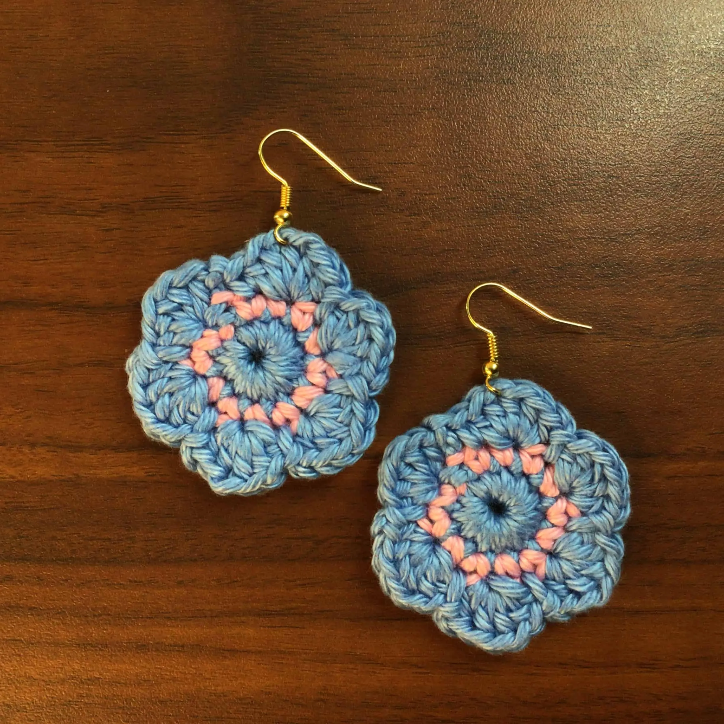 Indiva Handmade Crochet Green & Yellow Earrings