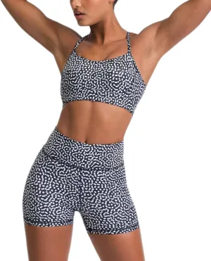 IWEMEK Women's Workout Sets 2 Piece Yoga Outfits High Waisted Biker Shorts and Cross Back Sports Bra Gym Set
