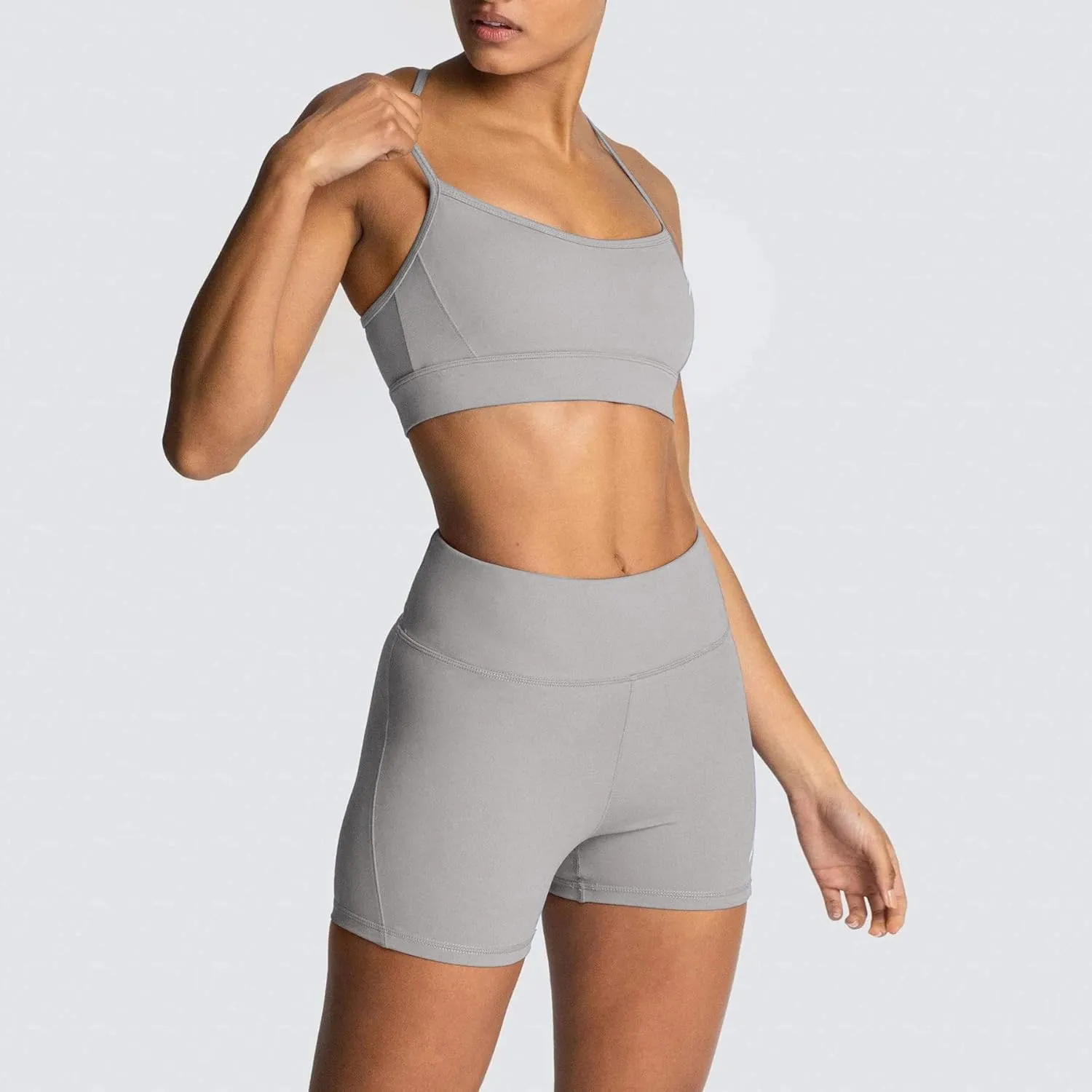 IWEMEK Women's Workout Sets 2 Piece Yoga Outfits High Waisted Biker Shorts and Cross Back Sports Bra Gym Set