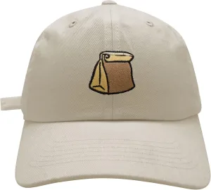 JPAK Paper Bag Baseball Cap Embroidered Cotton Dad Hat - Grocery