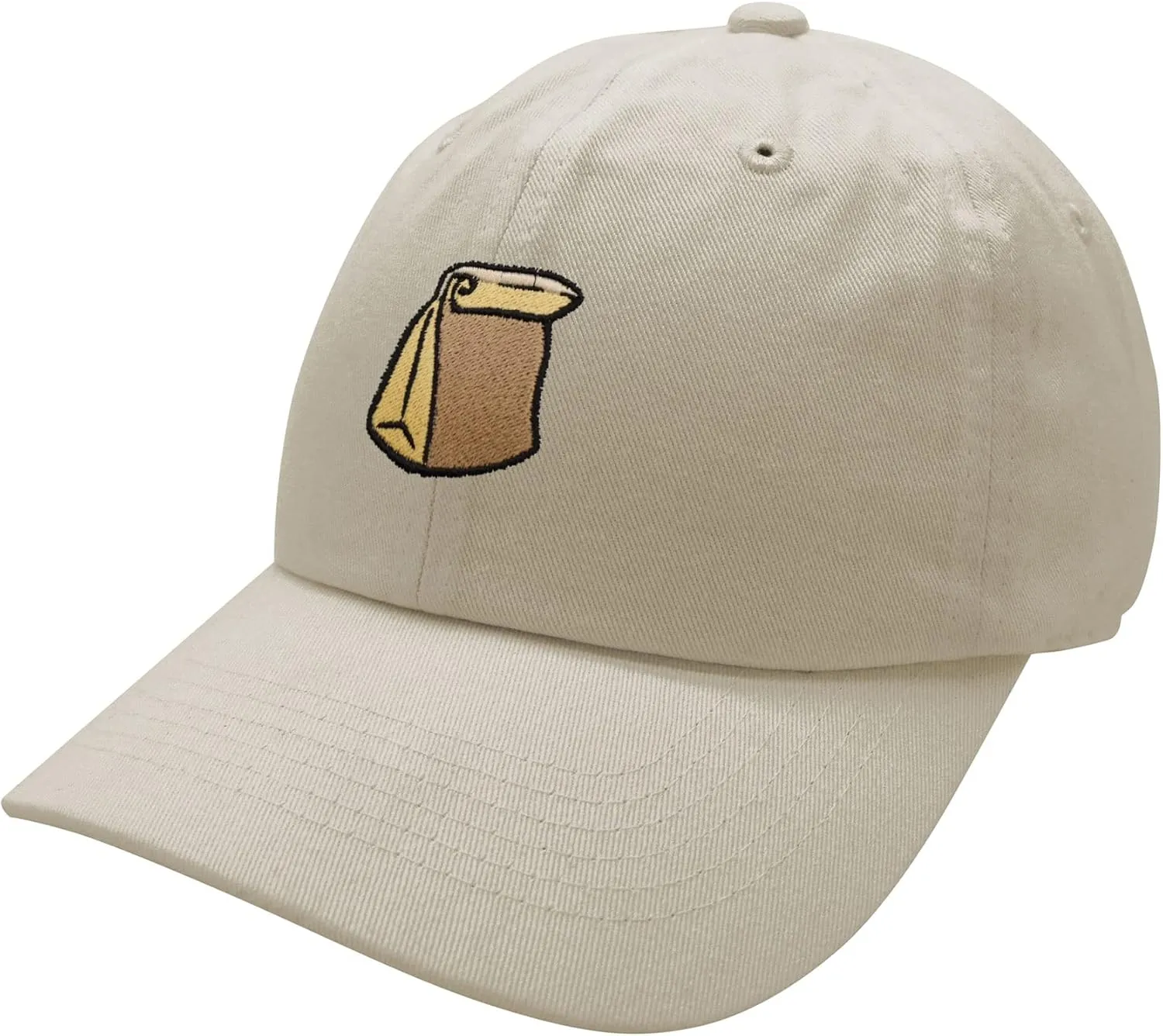 JPAK Paper Bag Baseball Cap Embroidered Cotton Dad Hat - Grocery