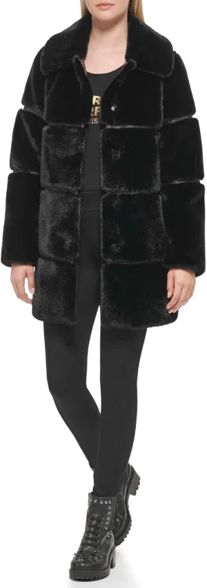 Karl Lagerfeld Paris Women's Faux Fur Jacket