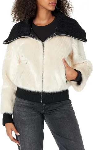 Karl Lagerfeld Paris Women's Faux Fur Jacket