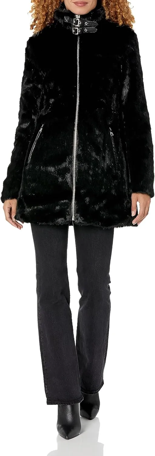 Karl Lagerfeld Paris Women's Faux Fur Jacket