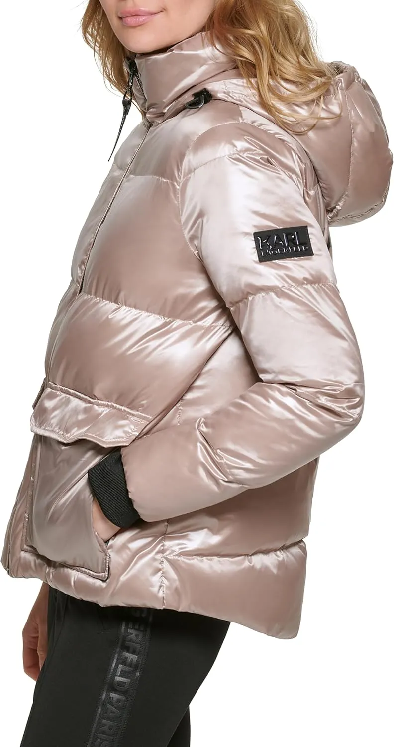 Karl Lagerfeld Paris Women's Full Length Puffer Jacket