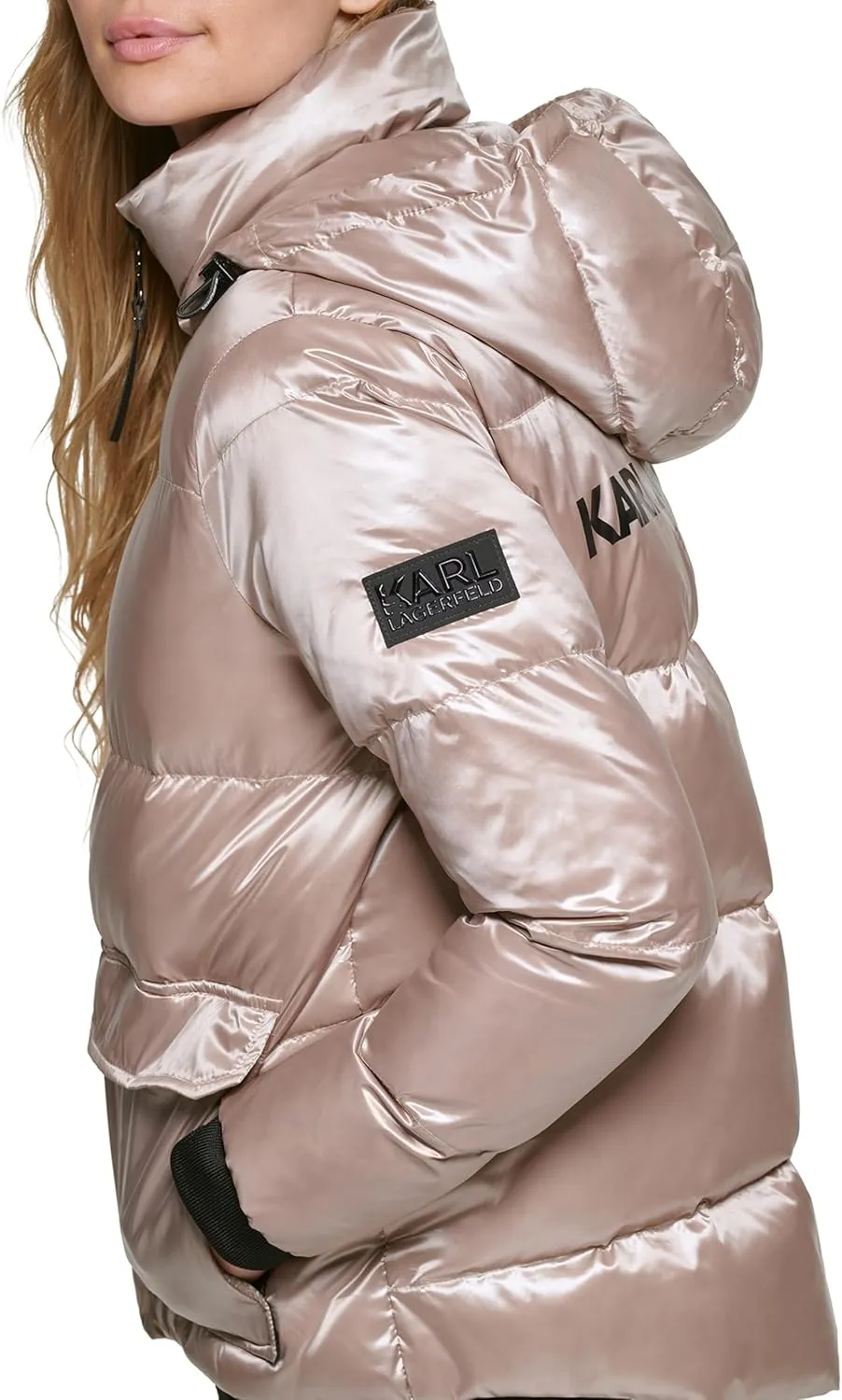 Karl Lagerfeld Paris Women's Full Length Puffer Jacket