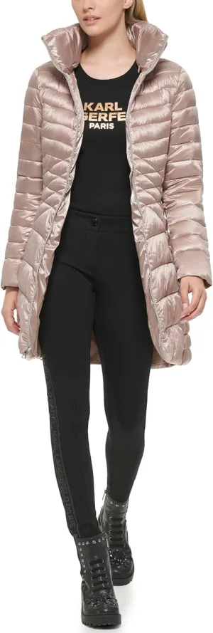 Karl Lagerfeld Paris Women's Full Length Puffer Jacket