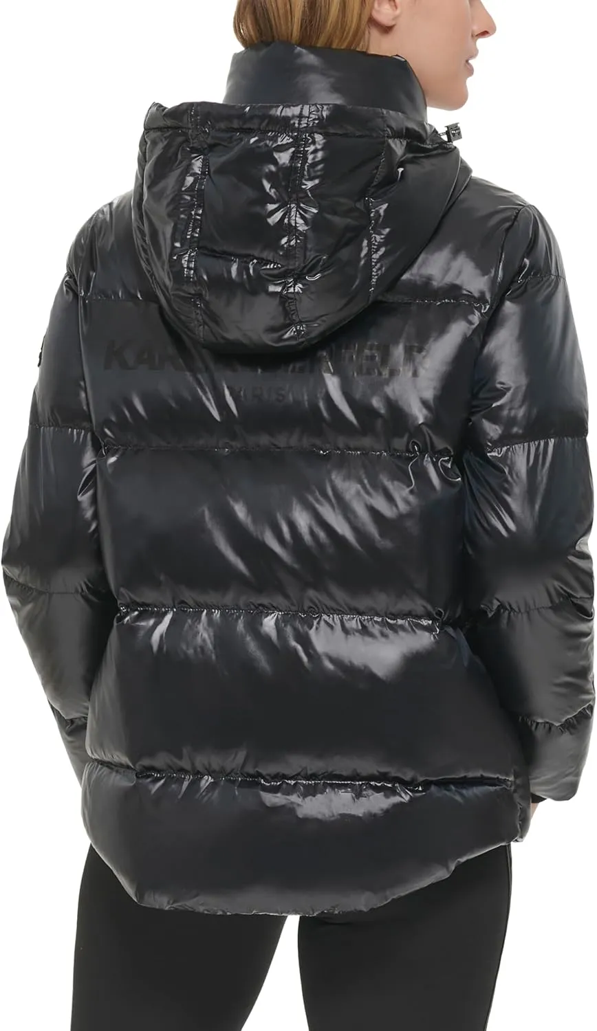 Karl Lagerfeld Paris Women's Full Length Puffer Jacket