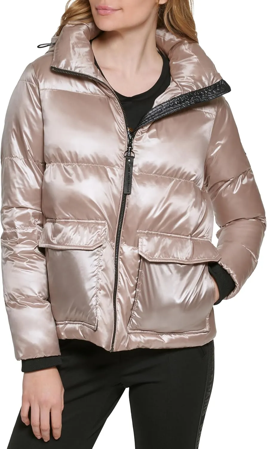 Karl Lagerfeld Paris Women's Full Length Puffer Jacket
