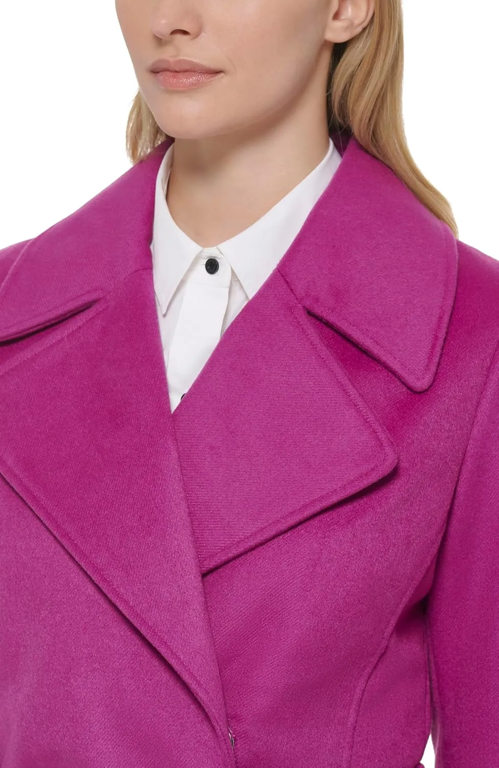 Karl Lagerfeld Paris Women's Luxe Twill Classic Belted Maxi