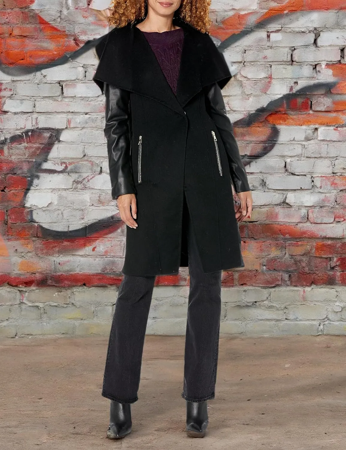 Karl Lagerfeld Paris Women's Wool Coat