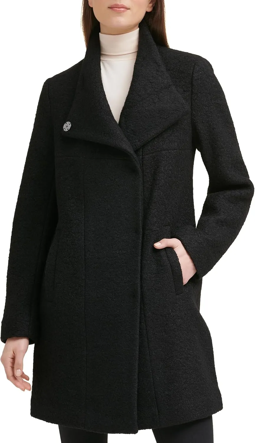 Kenneth Cole Women's Wool Blend Boucle Coat